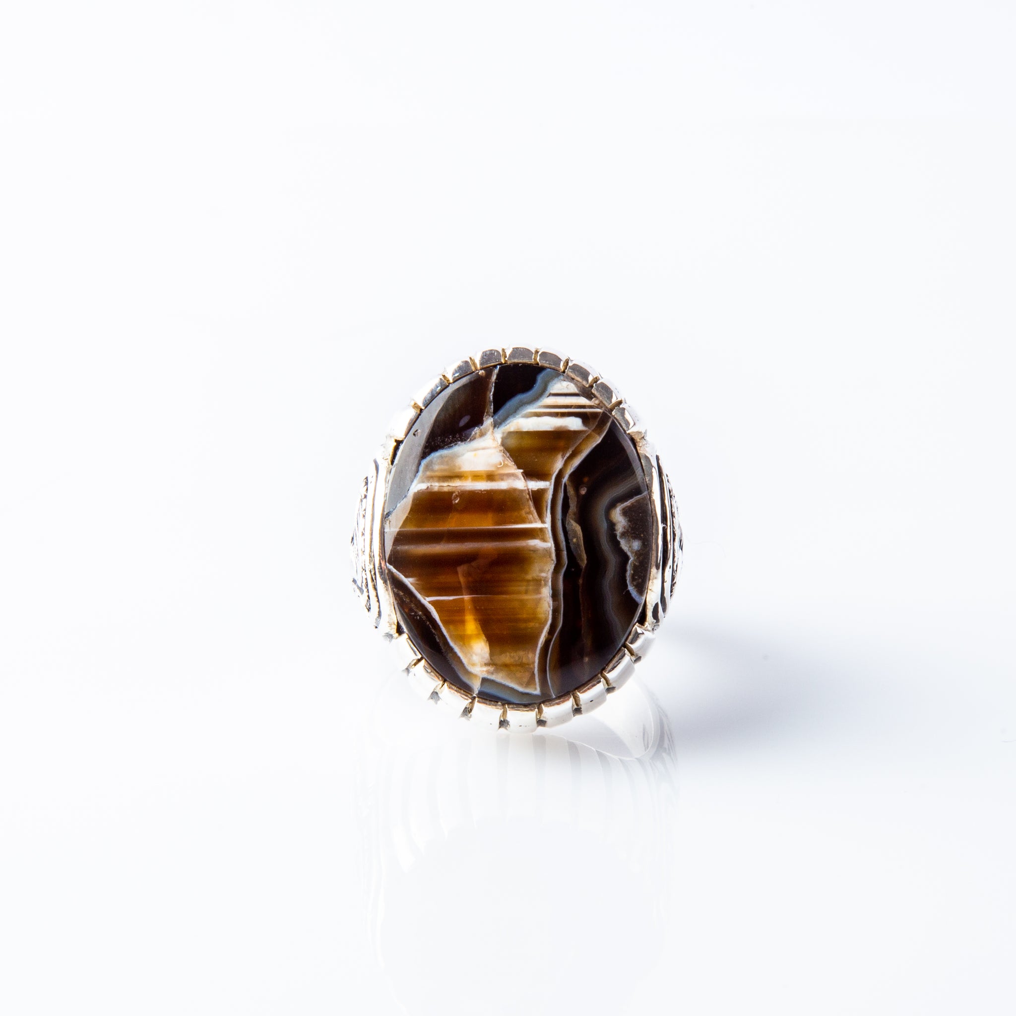 Interlaced Black Agate