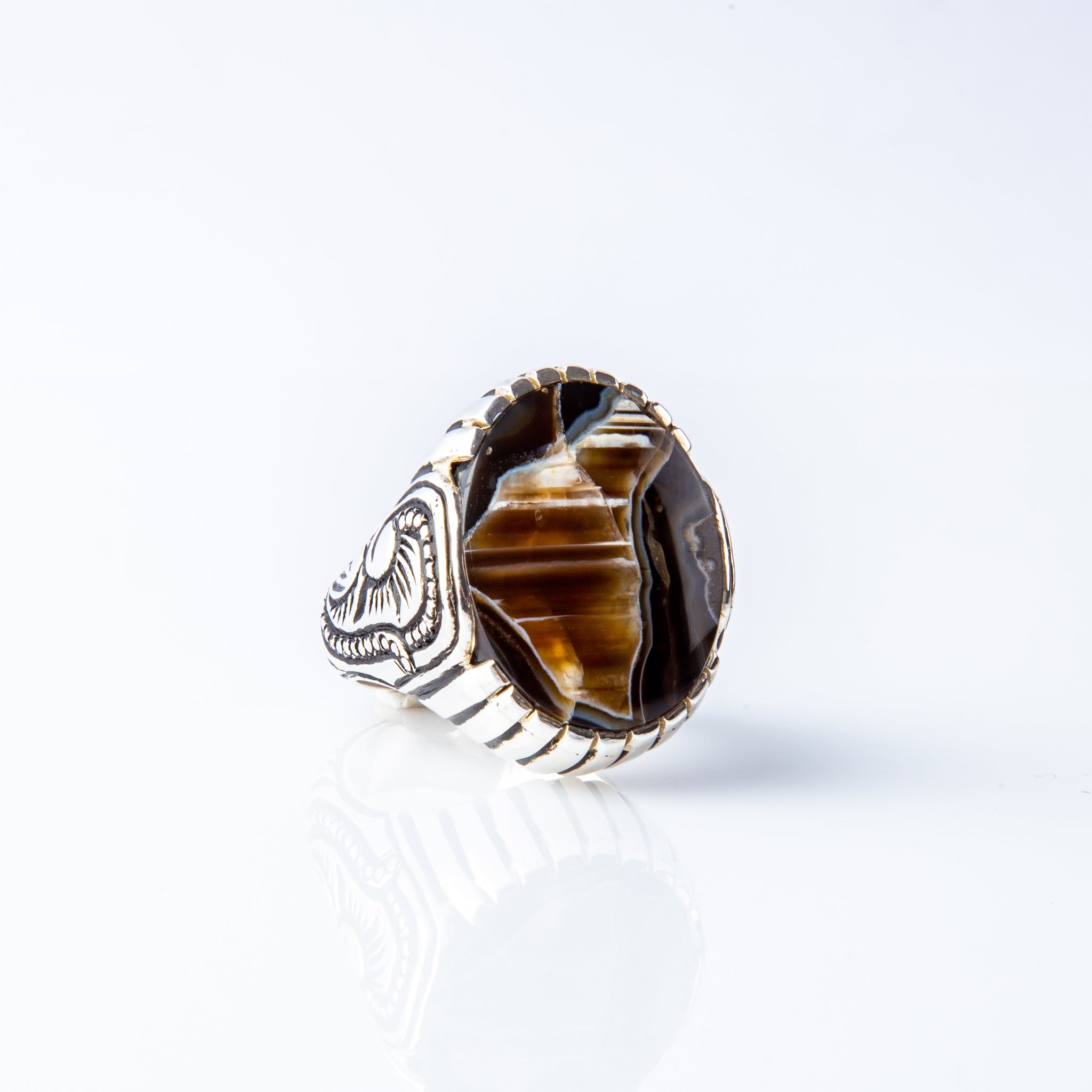 Interlaced Black Agate
