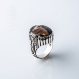 Interlaced Black Agate