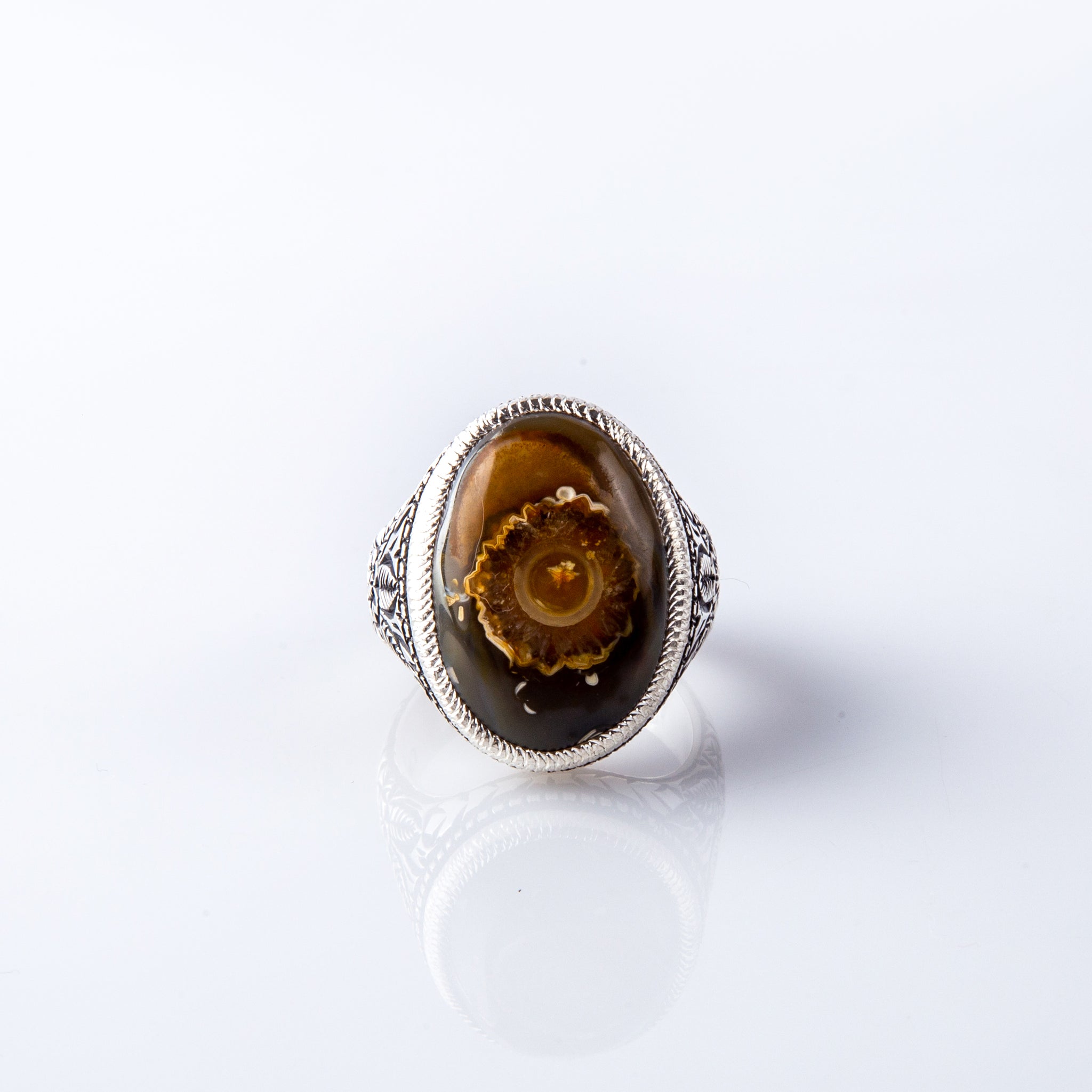 Rare Black and Gold Solimani Single & Eyelash Agate