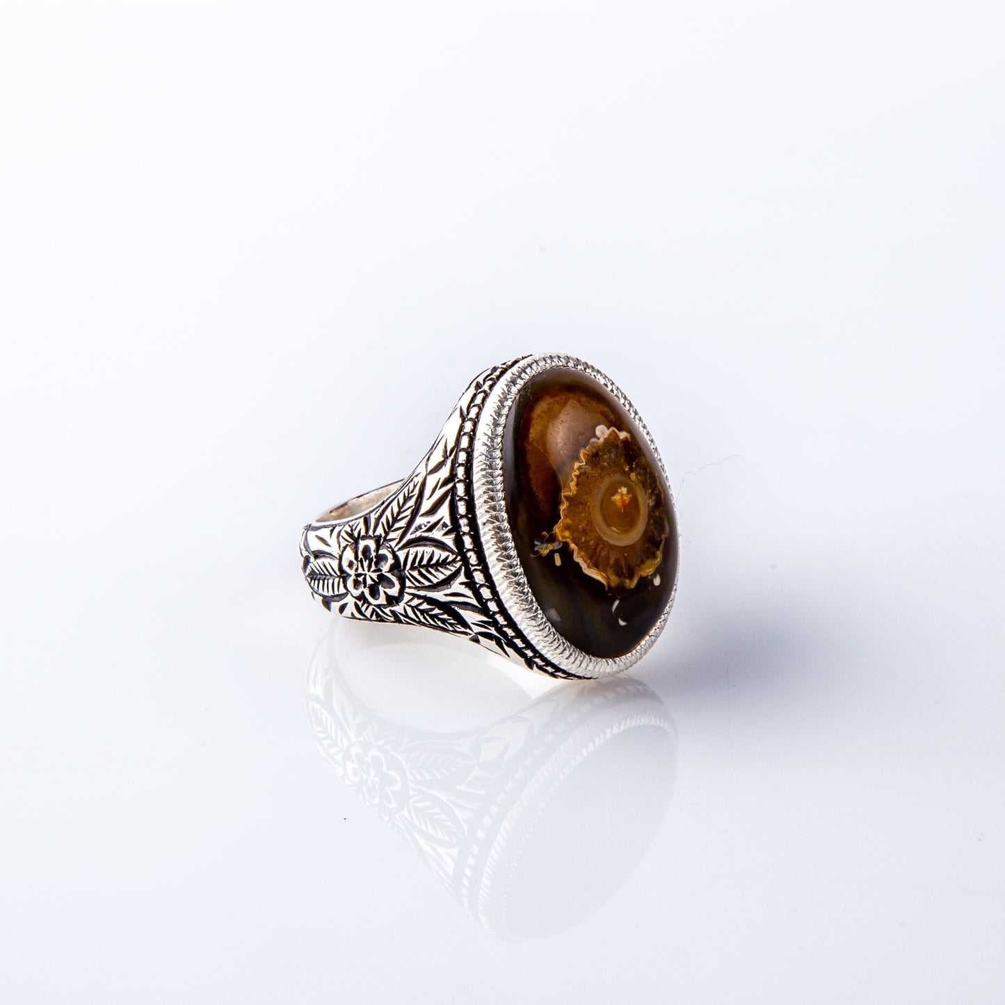 Rare Black and Gold Solimani Single & Eyelash Agate