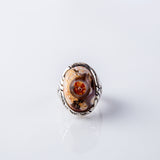 Indian bafori Solimani Agate Ring special center eye color