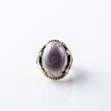 Rare Grey Banded Orbicular solimani Agate