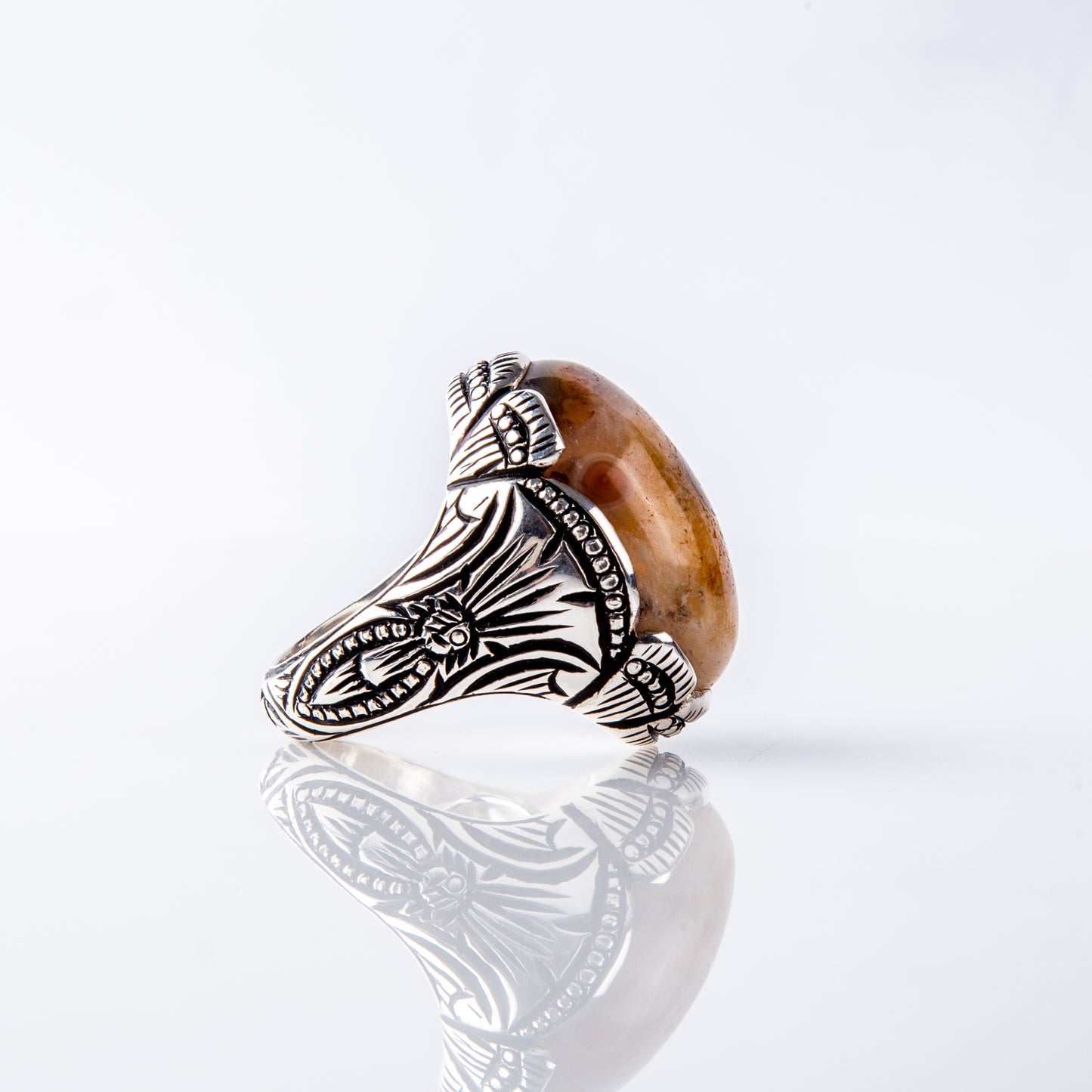 Yellow Solimani Agate single Eye full Eyelash Agate Stone