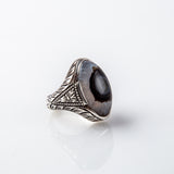 Ingredient Grey Solimani Agate Stone with Black Eye (Treated)