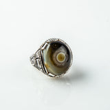 Rare ingredient olive color solimani Eye & Eyelash Agate Stone