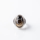 Black Rare Solimani Eye & Eyelash Agate Stone