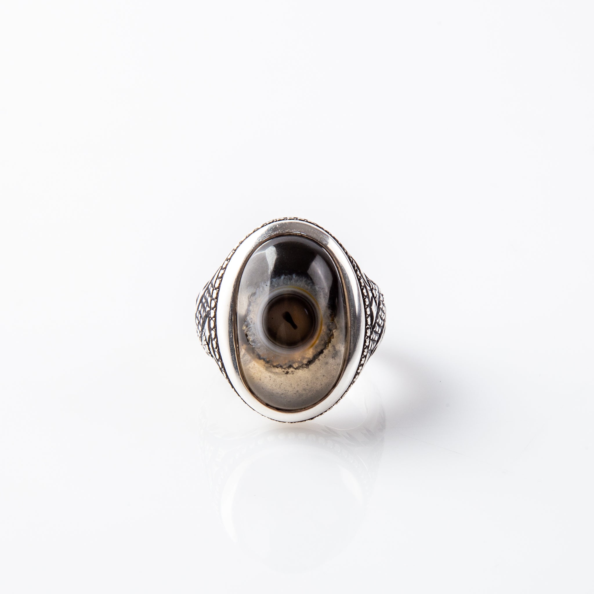 Black Rare Solimani Eye & Eyelash Agate Stone