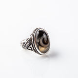 Black Rare Solimani Eye & Eyelash Agate Stone