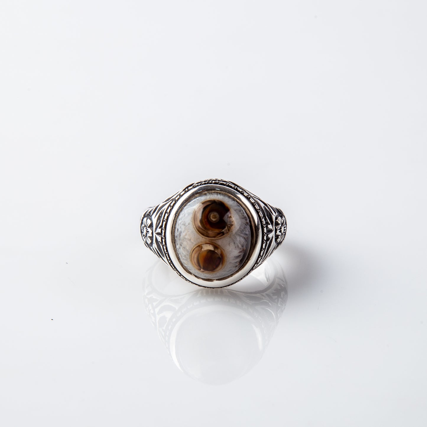 Rare Solimani full Eyelash Agate With Bafouri brown double eye