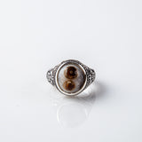 Rare Solimani full Eyelash Agate With Bafouri brown double eye