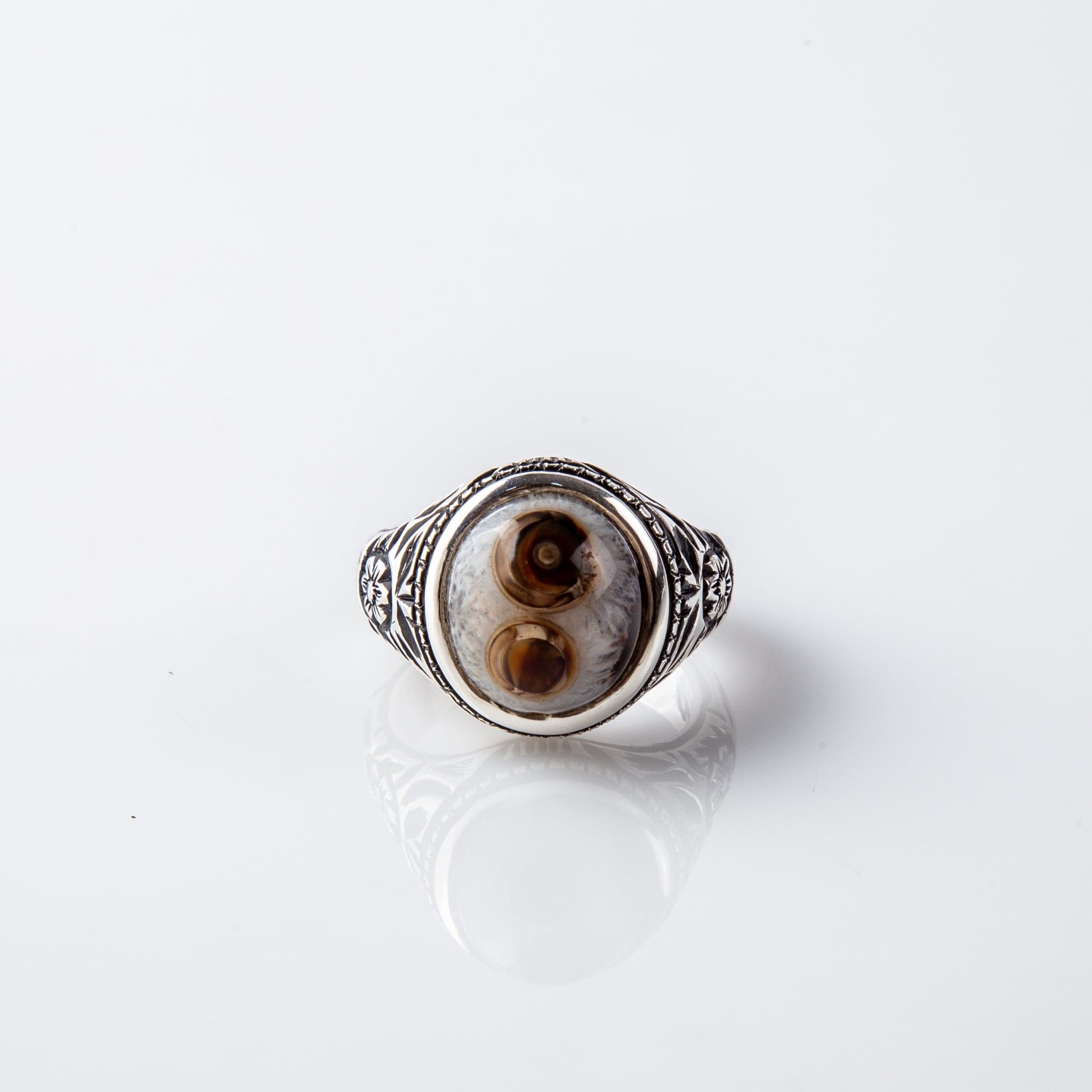 Rare Solimani full Eyelash Agate With Bafouri brown double eye